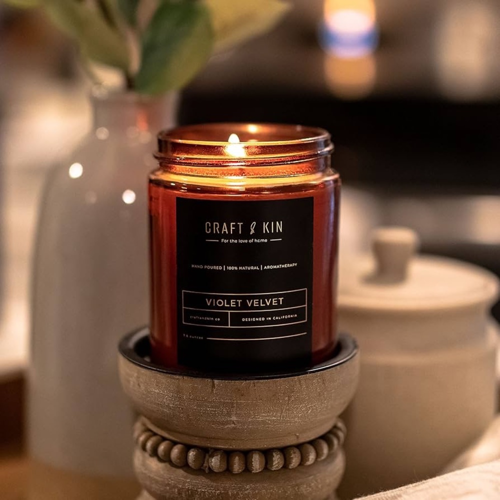 Craft & Kin Violet Velvet Candle - Picture 2 of 2